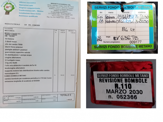 Grande Punto 2014 metano/ benzina 156'000 km