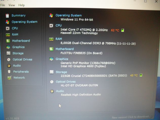 FUJITSU LIFEBOOK A544 CORE I7+8GB+250SSD+WINDOWS 11 - Foto 2