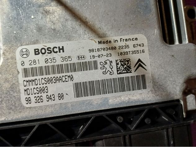 ECU BOSCH 0281035365 Peugeot 3008 5008 1.5 BlueHDI 9832694380 - Foto 5