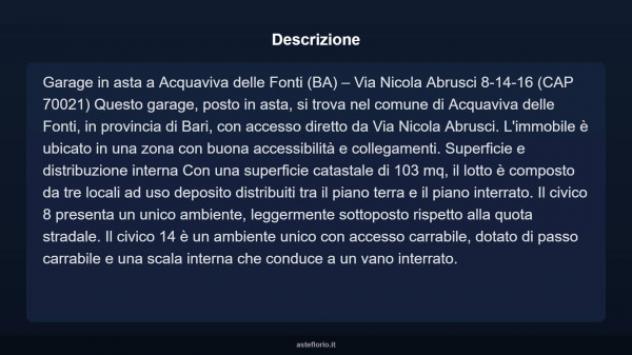 Immobile in asta di 103 m² in vendita a Acquaviva delle Fonti - Foto 3