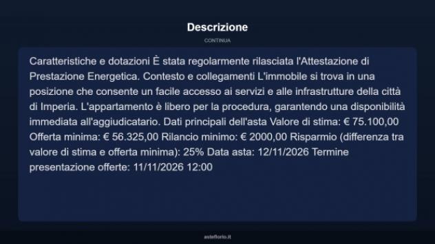 Immobile in asta di 72 m² in vendita a Imperia - Foto 5