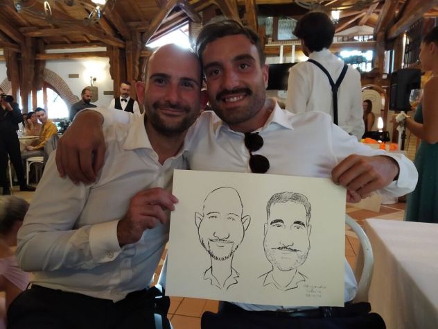 Ritratti e caricature veloci ad eventi, pittura live - Foto 4