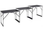 Set 3 Tavoli Pieghevoli Multifunzione Regolabili