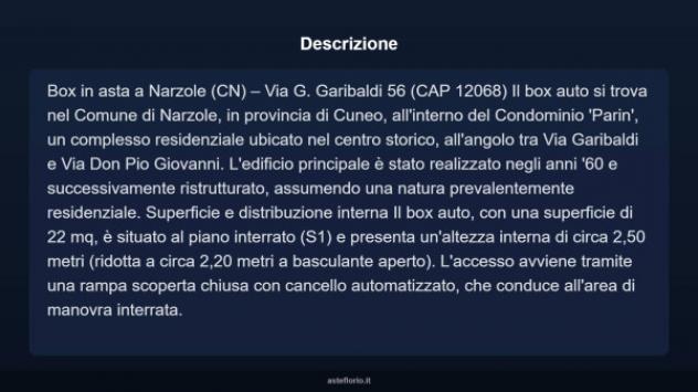 Immobile in asta di 22 m² in vendita a Narzole - Foto 9