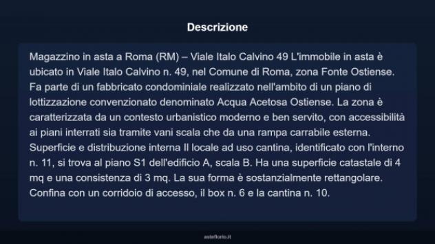 Immobile in asta di 4 m² in vendita a Roma - Foto 4