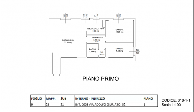 ASTA IMMOBILIARE CITTA’ DI VICENZA – QUADRILOCALE DI 83 MQ CON GARAGE - Foto 14