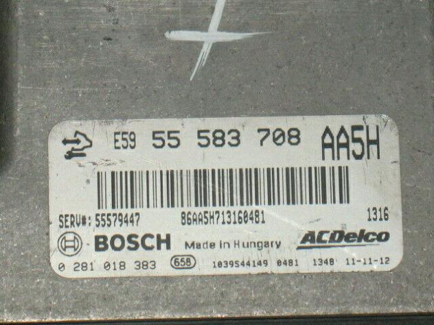 0281018383 ECU CHEVROLET AVEO OPEL 1.3 0281018383 55583708 AA5H 55579447 - Foto 2