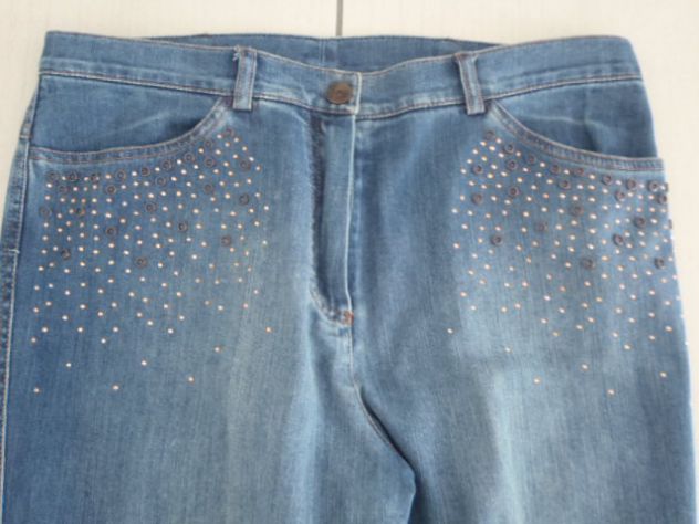 jeans pantaloni da donna decorati strass - Foto 3