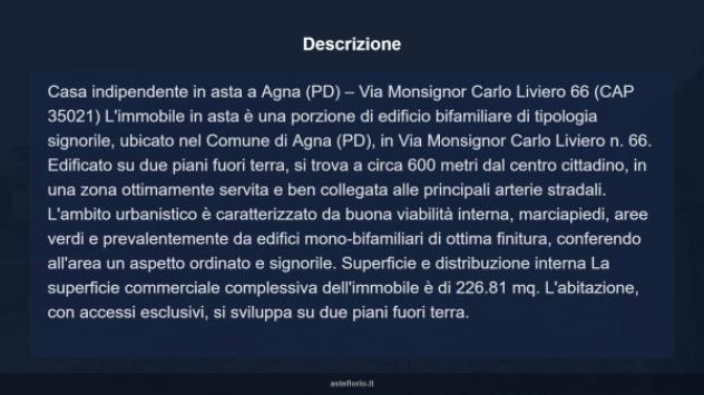 Immobile in asta di 226 m², box auto in vendita a Agna - Foto 15
