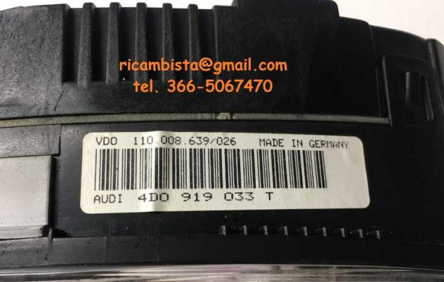 Audi A8 S8 Quadro strumenti 4D0919033 - Foto 2