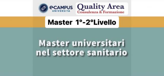 Master universitari Settore Sanitario - IN TUTTA ITALIA