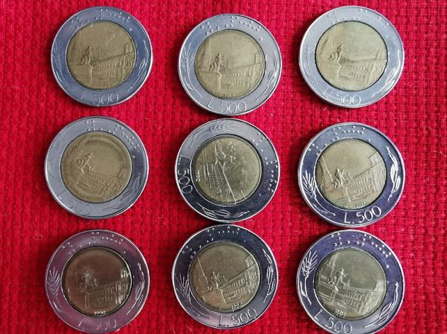MONETE DA ( 500 - LIRE )