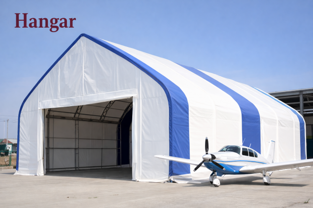 Hangar / rimessaggio agricolo – struttura in acciaio zincato