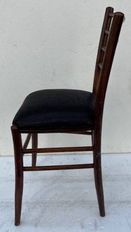 Sedia in Legno con Tessuto Nero - Foto 2