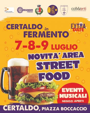 07/07  - 09/07:STREET FOOD CERTALDO IN FERMENTO