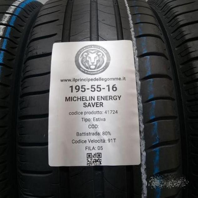 4 gomme 195 55 16 michelin a41724 - Foto 2
