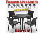 Nuovi Set completi di Tavoli e Sedie per Esterno 99 euro