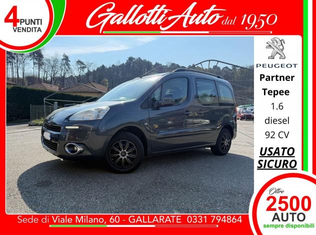 Peugeot Partner Tepee 1.6 hdi Active (premium) 92cv E5