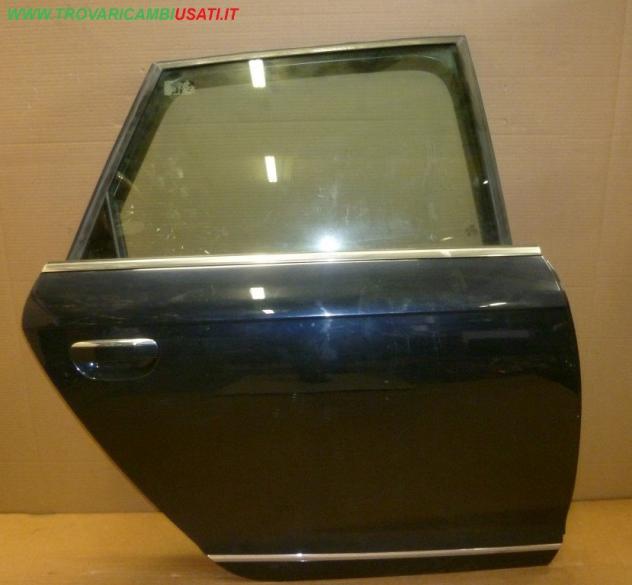 PORTA POST.D. BLU MET CON ALZACR. AUDI A6 (4F)  Carrozzeria  Lamierati esterni  Porte  Porta post. dx. AUDI - A6 - 01-05-2004 - 01-09-2008, AUDI - A6