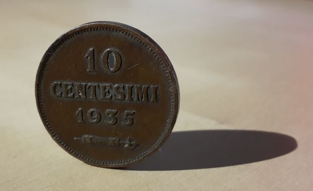 Repubblica di San Marino, 10 CENTESIMI 1935. - Foto 2