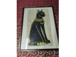 Vendo quadro della dea gatta Egizia Bastet ( o Bast), artigianale, realizzato co