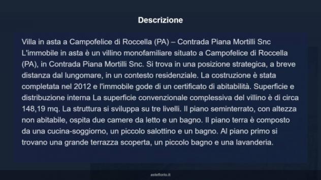 Immobile in asta di 148 m² con più di 5 locali in vendita a Campofelice di Roccella - Foto 15