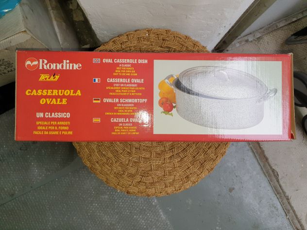 Casseruola ovale 32 cm alluminio, interno antiaderente NUOVA - Foto 3