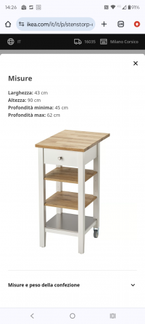 Carrello Ikea Stenstorp - Foto 6