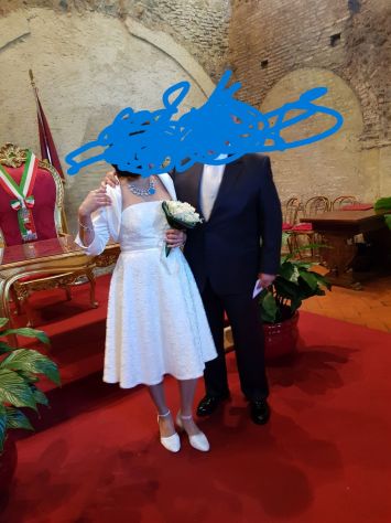 Abito bianco in pizzo - Foto 4