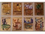 8 CARTE POKEMON LAMINA D’ORO USATE, COME NUOVE, SOLO APERTE