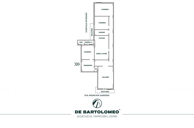Appartamento in stabile signorile in Via Principe Amedeo - Foto 9