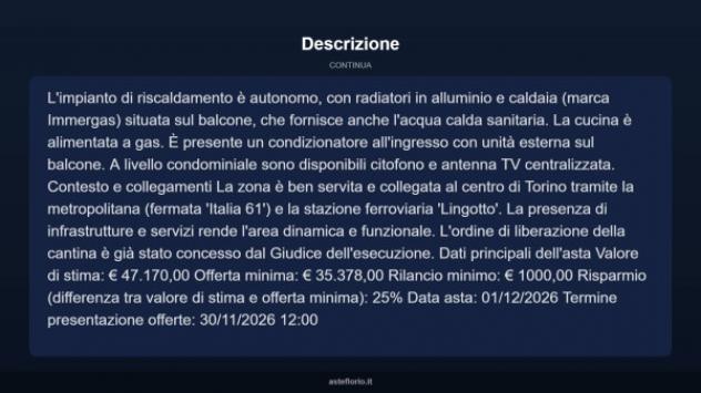 Immobile in asta di 47 m² in vendita a Torino - Foto 16