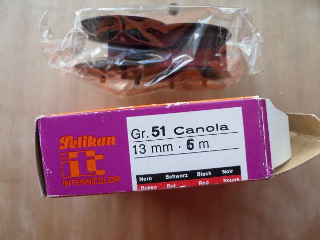 VECCHIO NASTRO ROSSO NERO PER CASIO CALCOLATRICE DELLA PELIKAN FUNZIONANTE ? - Foto 4
