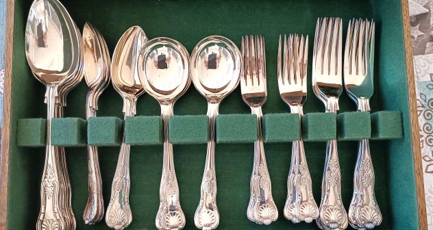 Antico servizio posate silver plated Harrisons Bros.&Howson - Foto 7