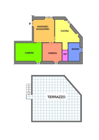 5,5 VANI TERMOAUTONOMO CON TERRAZZO DI 60 MQ POSTO AUTO E MOTO CONDOMINIALE - Foto 10