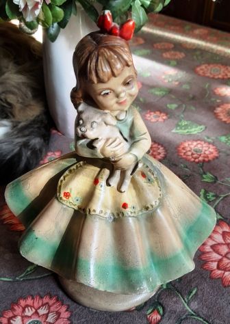 stauina bambina con cagnolino anni 40 h. cm.22 - Foto 7