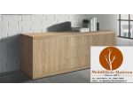 Mobili Rustici Base Credenza Moderna Legno 2 Ante 3 Cassetti Naturale Cod.212M