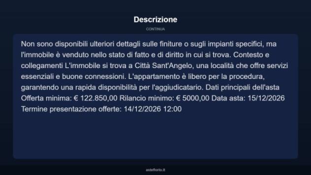 Immobile in asta di 168 m² in vendita a Città Sant'Angelo - Foto 13