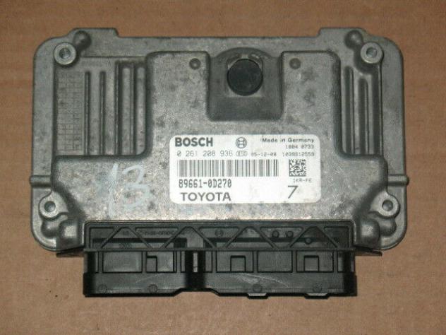 0261208936 ECU CENTRALINA TOYOTA YARIS 1.0 1000 1KR 0261208936 89661-0D270