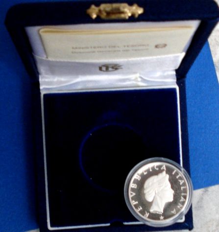 500 LIRE 1986 ARGENTO PROOF ANNO INTERNAZIONALE DELLA PACE - Foto 2