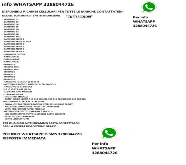 LCD DISPLAY TOUCH COMPLETO SMARTPHONE SCHERMO NUOV Display Nuovo - Foto 3