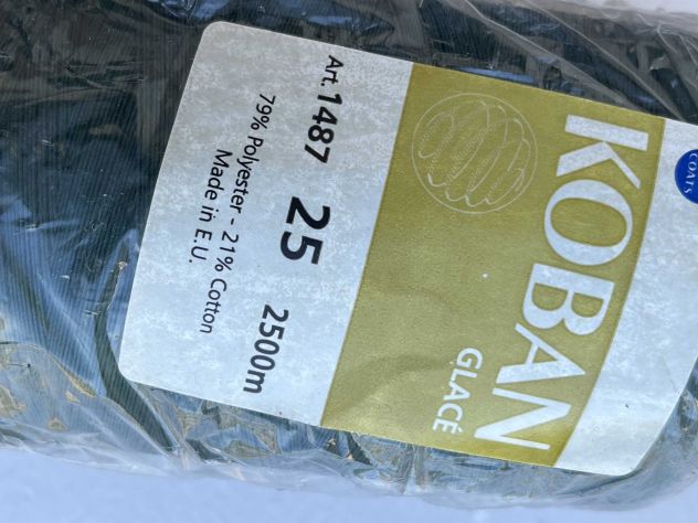 X60 COATS 25 filo cucito a macchina poliestere Verde – N.5 CONI - Foto 4