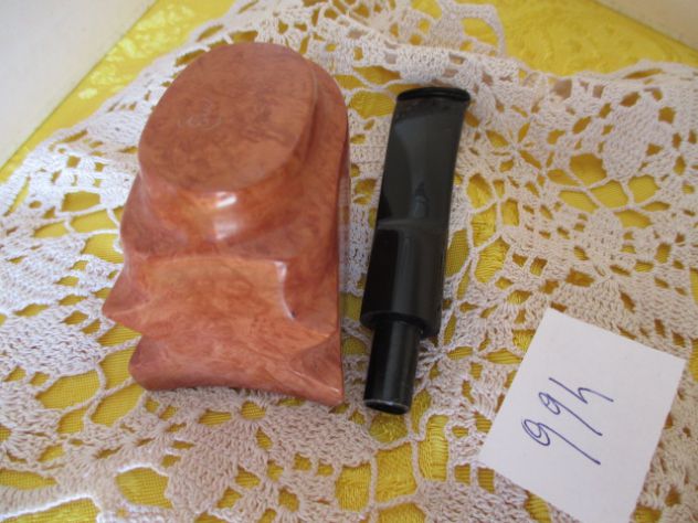 Pipa free hand in radica toscana lucidata con cera d'api vergine d'api e rifinit - Foto 3