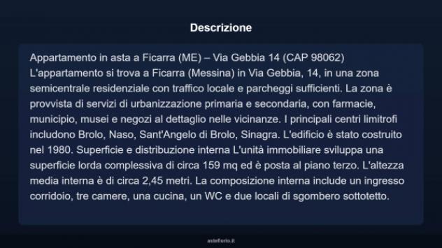 Immobile in asta di 159 m² in vendita a Ficarra - Foto 4