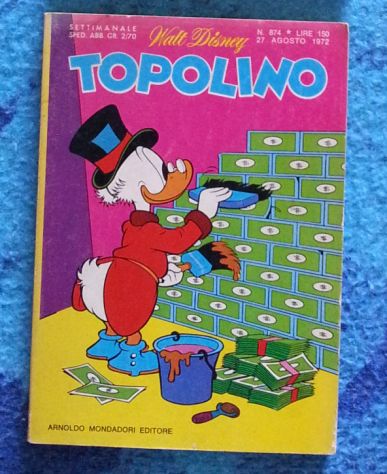 Topolino n. 874 del 27 agosto 1972