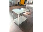 tavolo inox con tagliere per macelleria usato