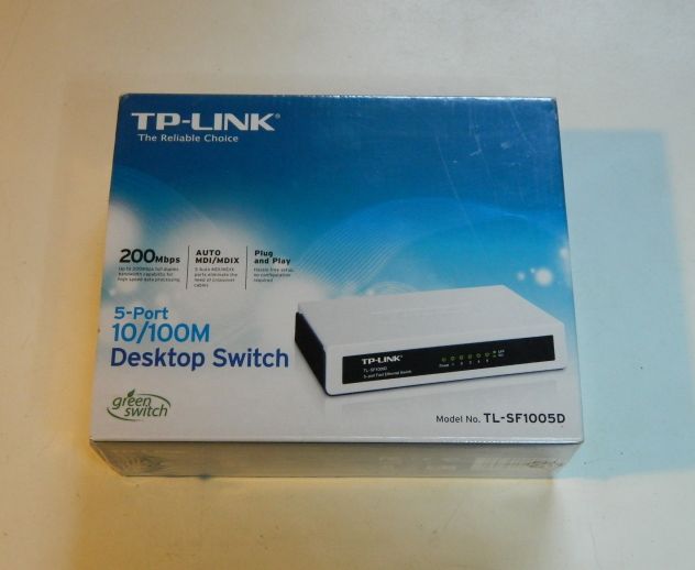 Switch Desktop TP-Link 10/100Mbps 5 Porte nuovo