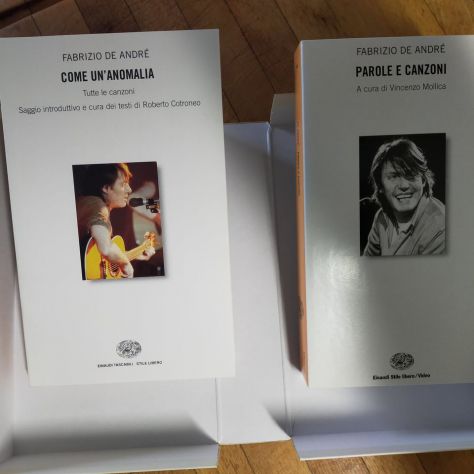 Cofanetto De Andrè Libro testi + Vhs - Foto 3