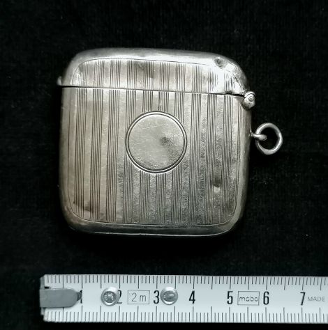 ANTICO PORTA-CERINI DA TASCA EPOCA EDOARDIANA IN ARGENTO PUNZONATO. - Foto 7