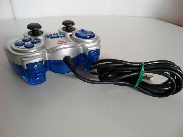 Joypad per PC (stile playstation) con levette + vibrazione, spin. USB - Foto 3